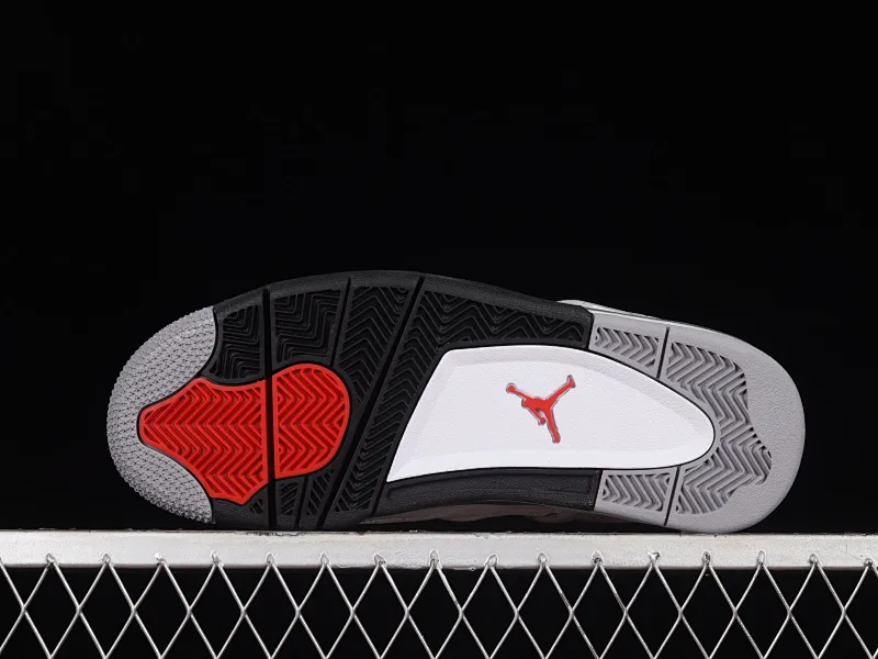 All categories Air Jordan Jordan series basketball shoes Air Jordan 4 X version Air Jordan 4 Retro "White Black" AJ4 Joe 4 white black cement 308497-103